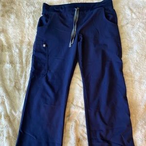 Navy Blue Figs scrub bottoms